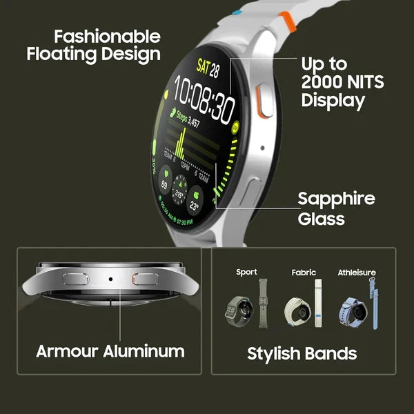 Combo Offer- Smart Watch7 : AI-Powered (44mm, Green, BT+LTE)| 1-Year Warranty + Free Earbuds Pro2