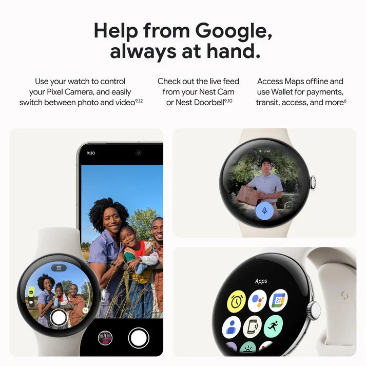 Pixel Watch 3: Elite Connectivity with GPS + LTE | Smart Health Tracking, ECG & SpO2 Sensor, Sleek Water-Resistant Build | 1-Year Warranty, Easy 14-Day Returns + Free Airpods Gift